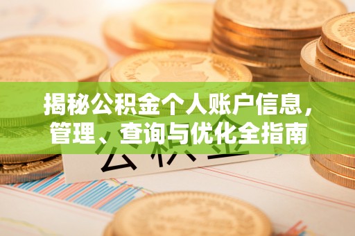 南昌揭秘公积金个人账户信息，管理、查询与优化全指南