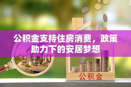 南昌公积金支持住房消费，政策助力下的安居梦想