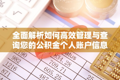 南昌全面解析如何高效管理与查询您的公积金个人账户信息