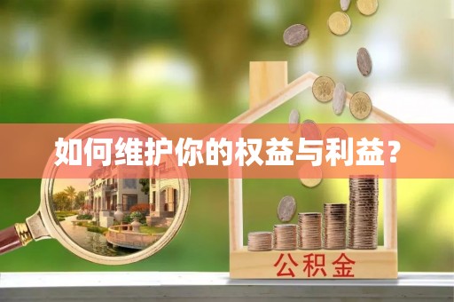 南昌如何维护你的权益与利益？