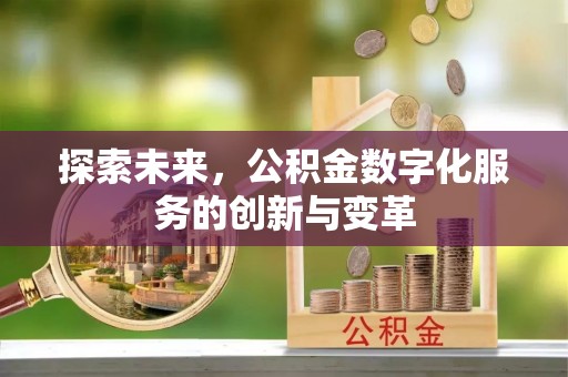 南昌探索未来，公积金数字化服务的创新与变革