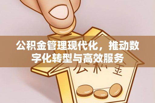 南昌公积金管理现代化，推动数字化转型与高效服务